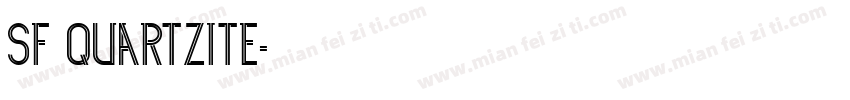 SF Quartzite字体转换